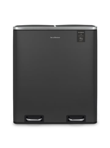 Les collectors Abfalleimer 2x30L N°916 Anthrazitgrau
