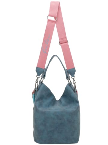 Fritzi aus Preußen Schultertasche Olga Limited Flocked in Blue Shell