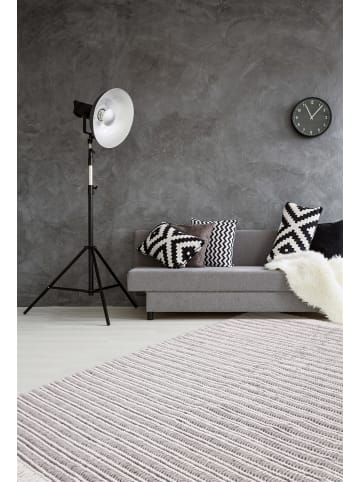 Kayoom Kurzflor Teppich Natura 110 in natural - grau - rechteckig