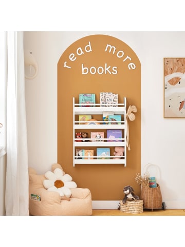 SoBuy Bücherregal in Mattweiß - (W) 12 x (H) 80 x (L) 60 cm