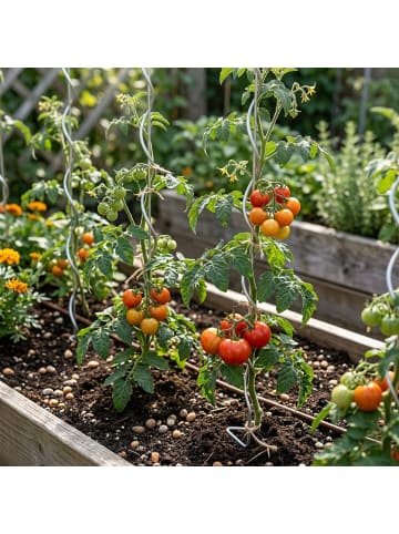 relaxdays 10 x Tomaten Spiralstab - 150 cm