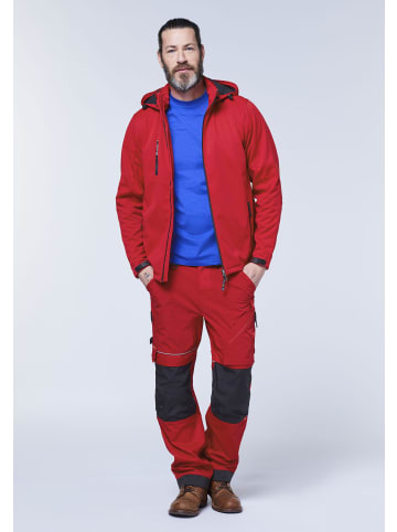 Expand Arbeitshose mit verstärkter Kniepartie in Rot