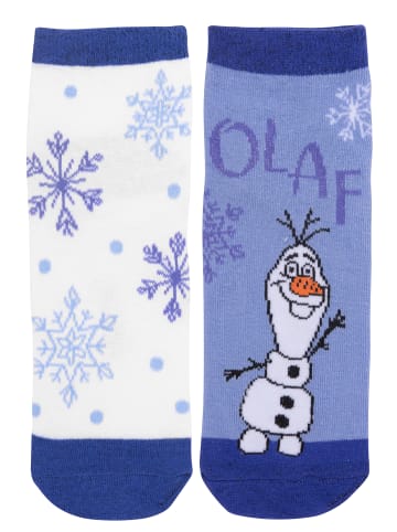 United Labels 4er Pack Disney Frozen  - Die Eiskönigin Sneakersocken in blau