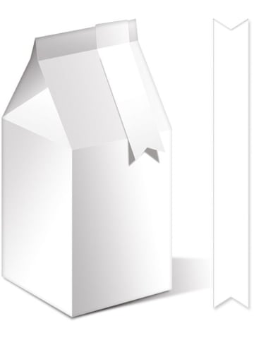 Buntpapierfabrik Ludwig Bähr Geschenkbox Bella 6,5x14,5x6,5cm Packung mit 5 Stück weiß