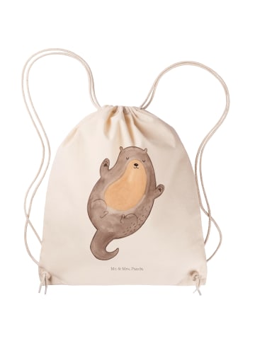 Mr. & Mrs. Panda Jutebeutel Otter Umarmen ohne Spruch in Creme