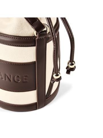 Armani Exchange Marisol Mini Bag Umhängetasche Leder 17 cm in natur dunkelbraun