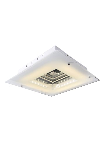 näve LED Deckenleuchte "BANGKOK" in weiß - (L)44 cm x (B)44 cm x (H)13 cm - EEK F