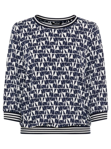 Olsen Shirt Clara in marine weiß
