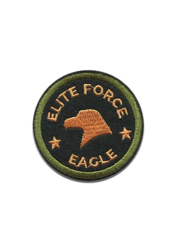 Catch the Patch Elite Force Eagle Militär Abzeichen ArmyApplikation Bügelbild inGelb