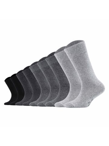 s.Oliver Socken 9er Pack in Grau/Schwarz