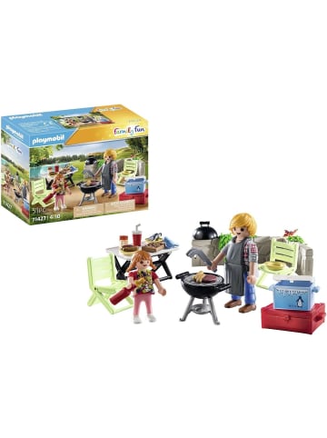 Playmobil Family Fun 71427 Gemeinsames Grillen Camping mit Grill 4+
