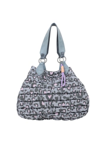 Fritzi aus Preußen Izzy Medium Limited Leo Camel Schultertasche 42 cm in soft blue