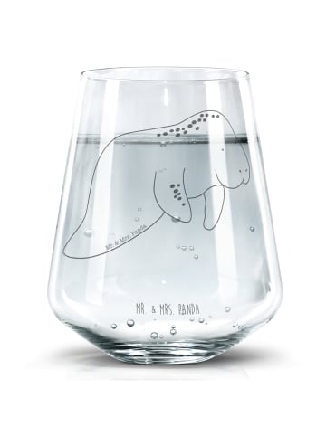 Mr. & Mrs. Panda Wasserglas Seekuh Chillen ohne Spruch in Transparent