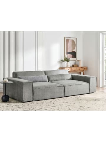 Beliani 2-Sitzer Sofa HELLNAR in Grau - (W) 262 x (H) 70 x (L) 126 cm