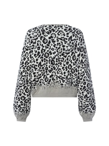 monari Strickjacke in ecru schwarz - 0001