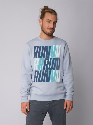 wat? Apparel Sweatshirt Run, Run, Run blue in Serene Blue
