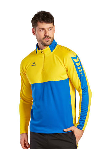 erima Unisex Erwachsene Six Wings Trainingstop in new royal/gelb