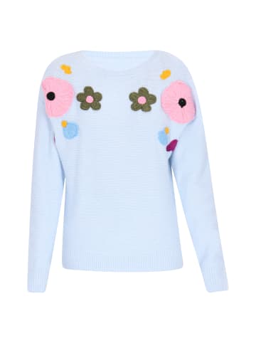 Swirly Sweater in Light Blue