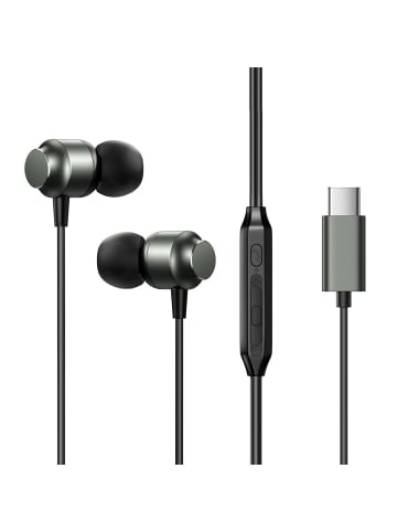 COFI 1453 JR-EC06 USB-C In-Ear-Kopfhörer – Grau in Grau
