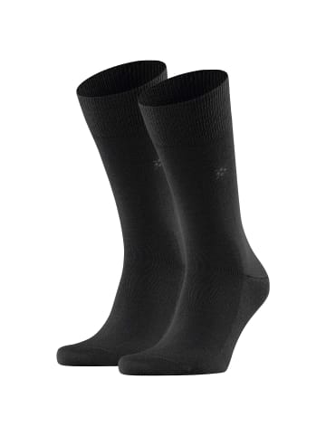 Burlington Socken 2er Pack in Schwarz