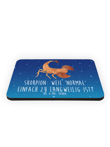 Mr. & Mrs. Panda magnet Skorpion Unikat mit Spruch in Sternenhimmel Blau
