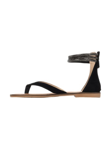 Les Tropéziennes par M Belarbi Flache Ledersandalen Les Hodixy Schwarz