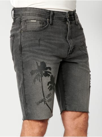 KOROSHI Bermuda Cowboy Strecth Regular Fit in schwarz