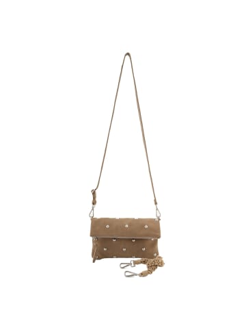 FREDs BRUDER Endless Beads Clutch Tasche Leder 28 cm in taupe
