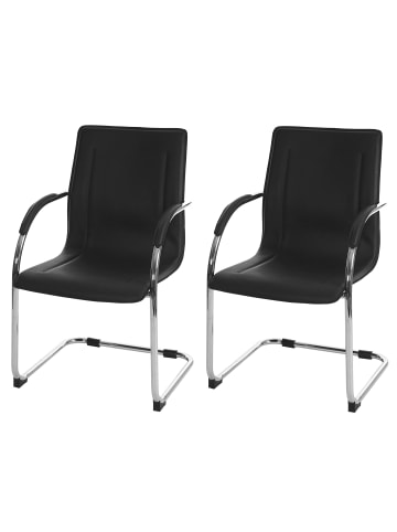 MCW 2er-Set Konferenzstuhl Perm, Schwarz