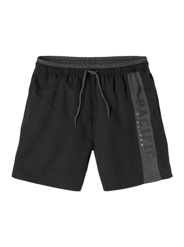 S. Oliver Badeshorts in schwarz