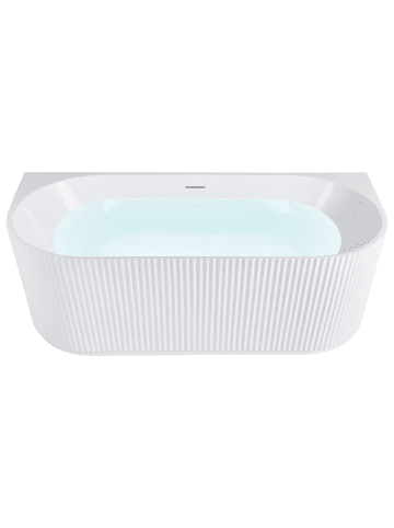 Beliani 3-tlg Badewanne GOCTA in Weiß