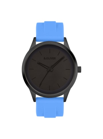 s.Oliver Armbanduhr Sport Silicone in blau