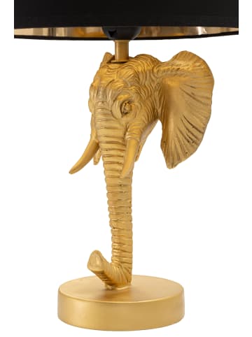 Mauro Ferretti Tischleuchte aus goldenem Kunstharz, Ø 25 x 43 cm