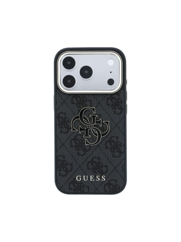 Guess Guess 4G Big Resin kompatibel mit iPhone 18 Pro Max und 17 Pro in Schwarz