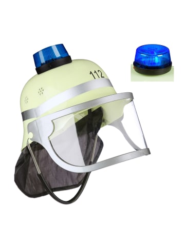 relaxdays 24x Kinder Feuerwehrhelm in Gelb