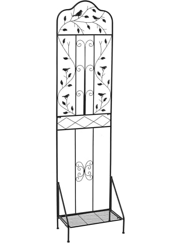 COSTWAY Rankgitter Metall 3 in 1 in Schwarz