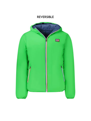 NORWAY 1963 Grün Polyamid Herren wendbar Jacke
