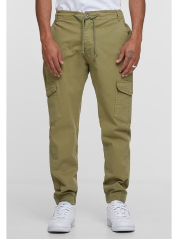 2Y Premium Cargo Trousers in khaki