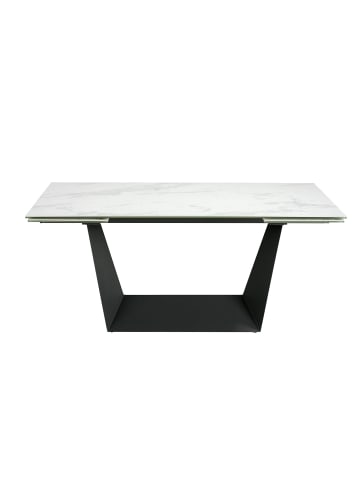 Angel Cerdá Ausziehbarer Esstisch 1014 in Schwarz/Weiß – (B)180 x (T)90 x (H)75 cm