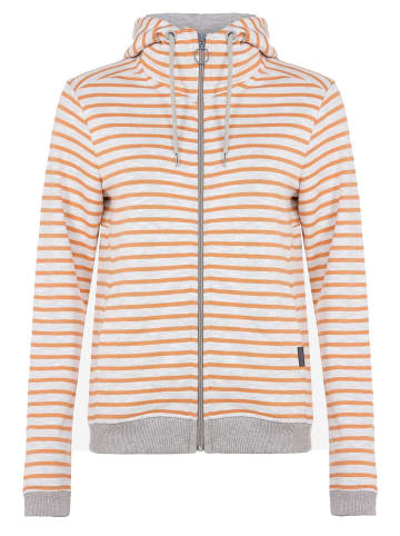 elkline Sweatjacke New Day in white - soft orange