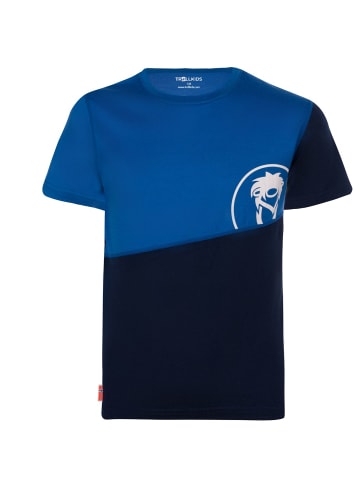 Trollkids T-Shirt "Sandefjord" in Marineblau / Mittelblau