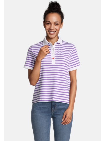 Salzhaut Poloshirt HEIKE in Purple-White