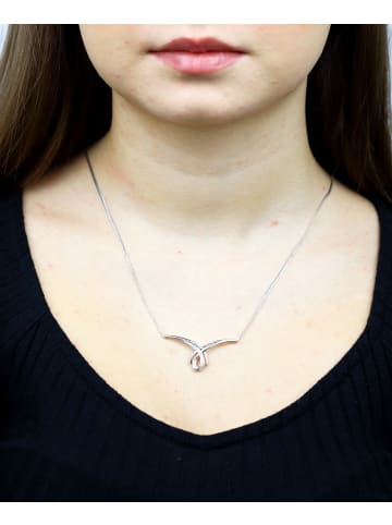 Diamant L'éternel Halskette aus 375 Weißgold mit Diamant