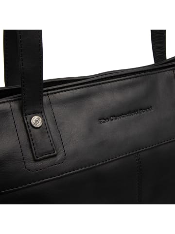 The Chesterfield Brand Solvia Schultertasche Leder 33 cm Laptopfach in black