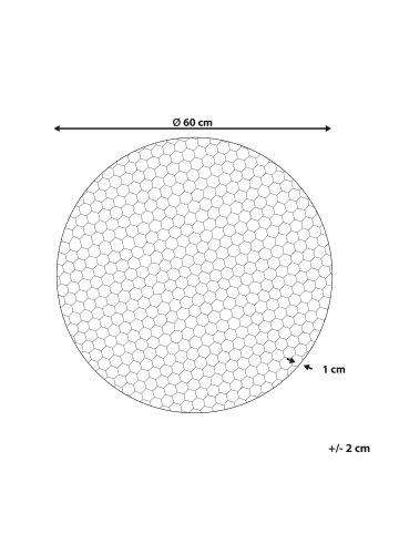 Beliani Wandobjekt CAMARATE in Gold - (W) 60 x (H) 60 x (L) 1 cm