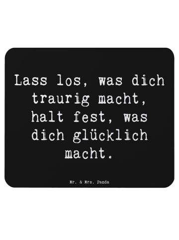 Mr. & Mrs. Panda Mouse Pad Spruch Verluste betrauern und loslass... in Schwarz