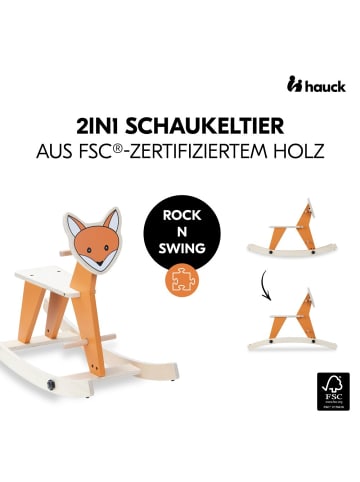 Hauck 2in1 Schaukeltier Rock N Swing (umbaubar in orange,beige