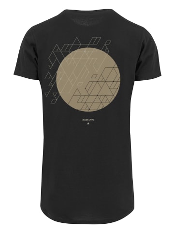 F4NT4STIC Long Cut T-Shirt Geometrics Grau in schwarz