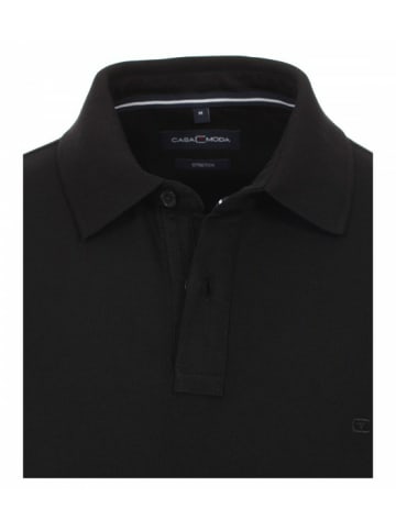 CASAMODA Poloshirt kurzarm für Herren in schwarz