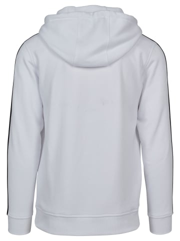 Urban Classics Urban Classics Herren Stripe Shoulder Hoody in wht/blk/firered